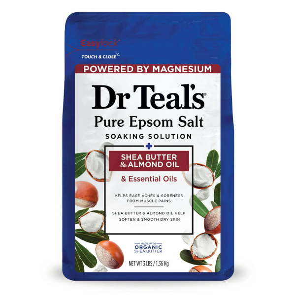 Dr Teals Epsom Salt 1.36kg- Shear Butter &amp; Almond Oil