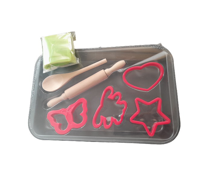 kids Baking Tray With Moulds Utensils And Holder Kids Baking Easy With