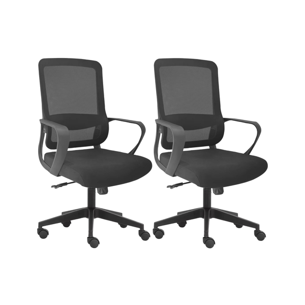 Comfortable Adjustable Ergonomic Mesh Office Chair - Set of 2