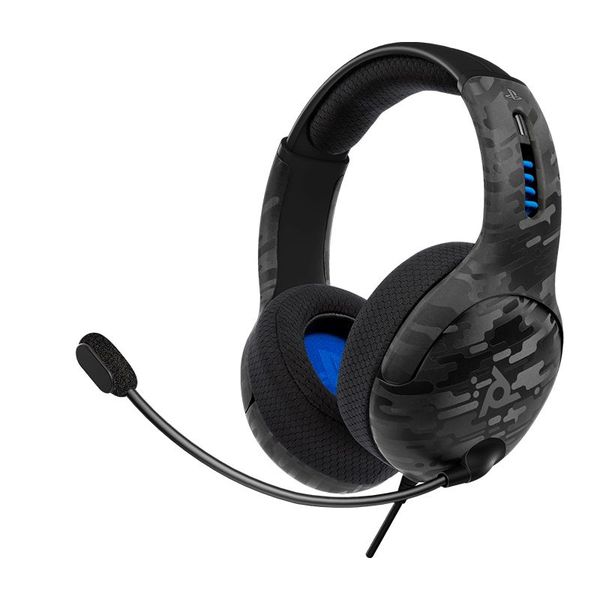 PDP PS4 LVL 50 Wired Headset Black Camo