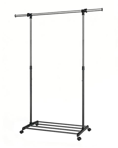 Garment Rack Clothes Stand Adjustable Hanging Rail with Casters