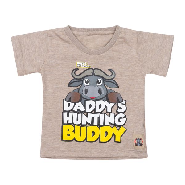 Sniper Africa Daddy's Hunting Buddy Khaki Kids - Baby T-shirt