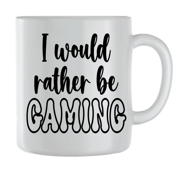 Rather be Coffee Mugs for Men Women Gaming Lover Graphic Cup Saying Gift171