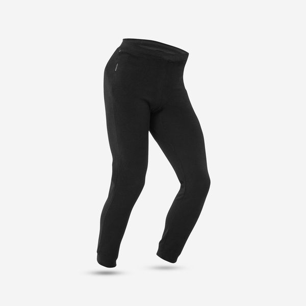 Quechua Men's Fleece Hiking Tights - Mh100 Hood - Black