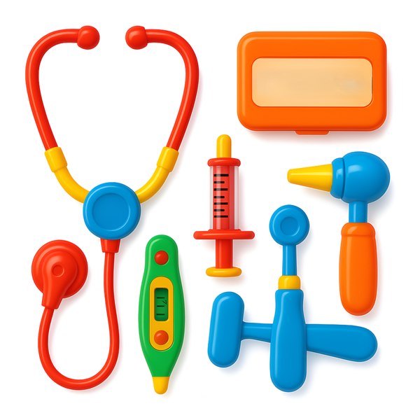 Kids Doctor Pretend Play Medical Kit Set - 6 Piece