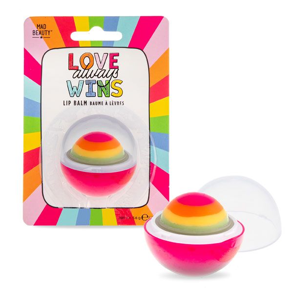 Rainbow Dome Lip Balm - Strawberry Fragrance, Moisturizing &amp; Glossy