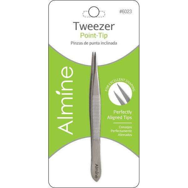 ANN06023 - Almine - Tweezers Pointed Tip - 6 Pack