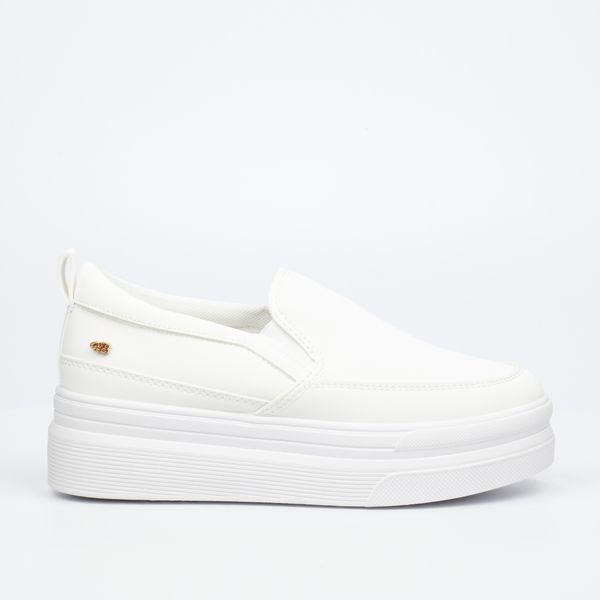 Miss Black Women White Nubuck Pu Casual image