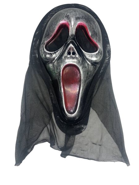 Antique Silver Scream Mask