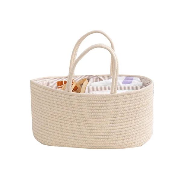 Rope Diaper Caddy Storage Basket