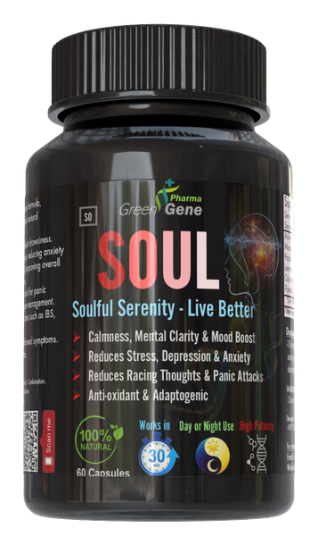 Green Gene Pharma SOUL - Calmness | Mental Clarity | Stress &amp; Anxiety Relief