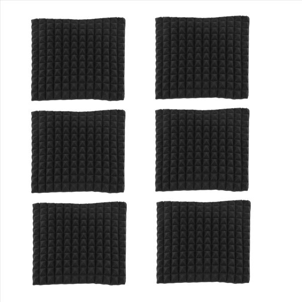 6 Pcs Acoustic Panels Foam Board Studio Sound-Absorbing Firewall Wedge Tile
