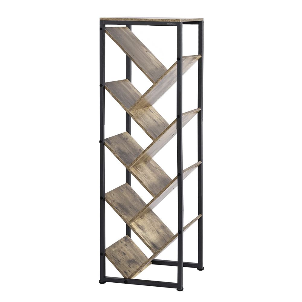 MIkaco 9-Tier Bookcase - Shelf Storage Tree-style Bookshelf