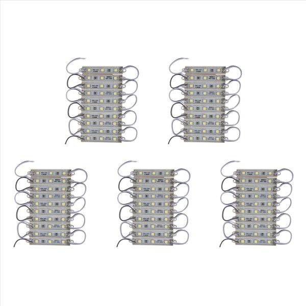 1x10Pcs 5050 Smd 3 Led Module Strip Waterproof Dc 12V Cool White