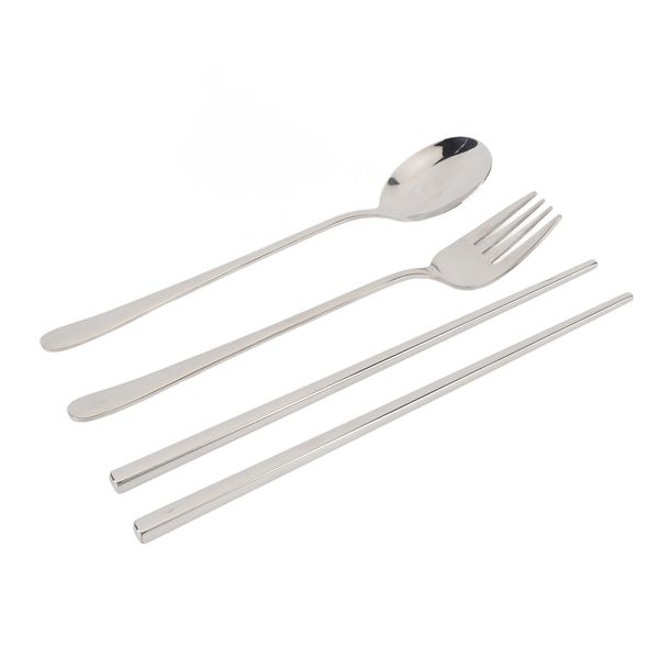 304 Steel Portable Utensil Set Spoon Fork Chopsticks With Box