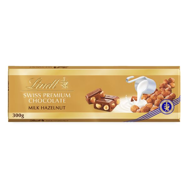 Lindt GOLD BAR Milk Hazelnut 300g