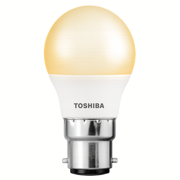 TOSHIBA B22 G45 Golfball LED Light Bulb 3W Cool White 4000K