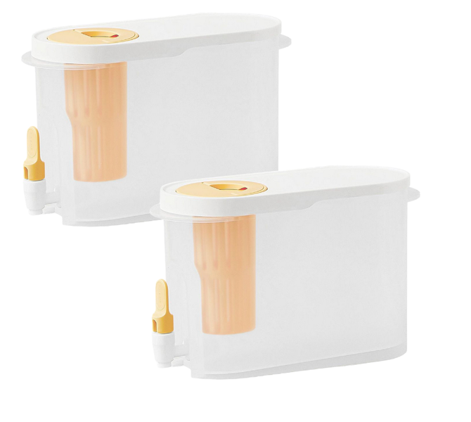 3.9L Transparent Beverage Jug Dispenser - Set of 2