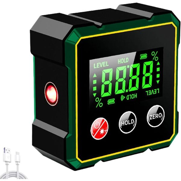 Digital Angle Finder, Magnetic Digital Angle Finder with Laser Measurement