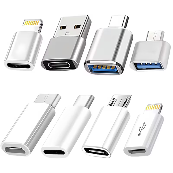 8-Piece USB Type-C Adapter Set -Fast Charging &amp; Data Transfer on Phones