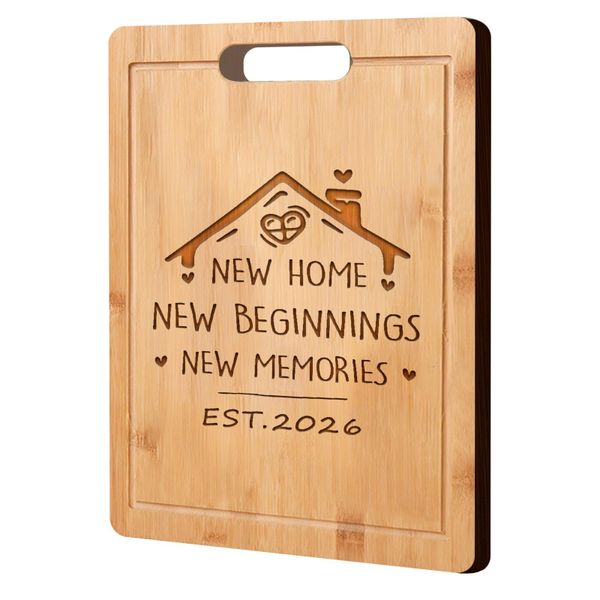 Engraved Bamboo Cutting Board Chopping Board House Warming Gifts New Home