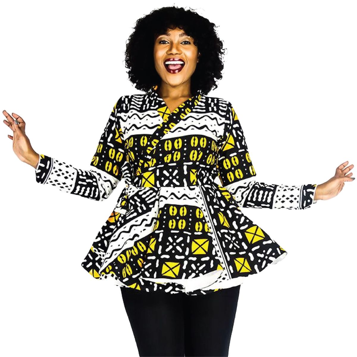 Africa Fashion House - Kundai Ndebele Motif Peplum Top | Shop Today ...