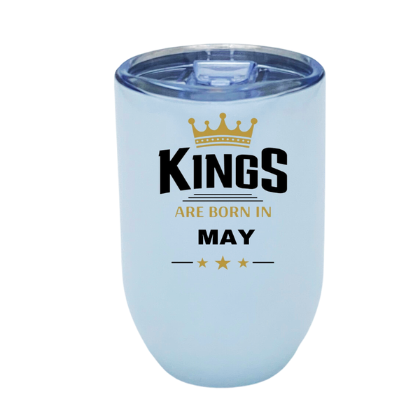 Stainless Steel Travel Mugs - Kings are Born in March