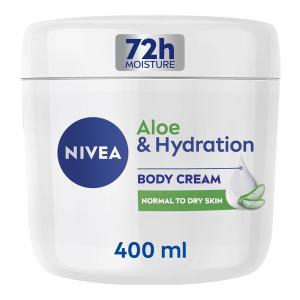 NIVEA Aloe &amp; Hydration Body Cream with Deep Moisture Serum, 400ml