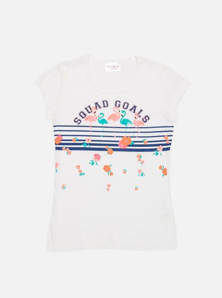 Kid's POP CANDY Printed Tee Off White