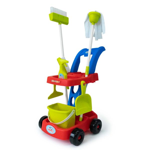 Pretend Play Cleaning Trolley