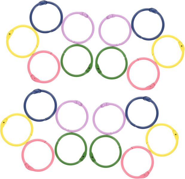50 Pcs Loose Leaf Binding Snap Book for Scrapbooking Notebooks Index Cards