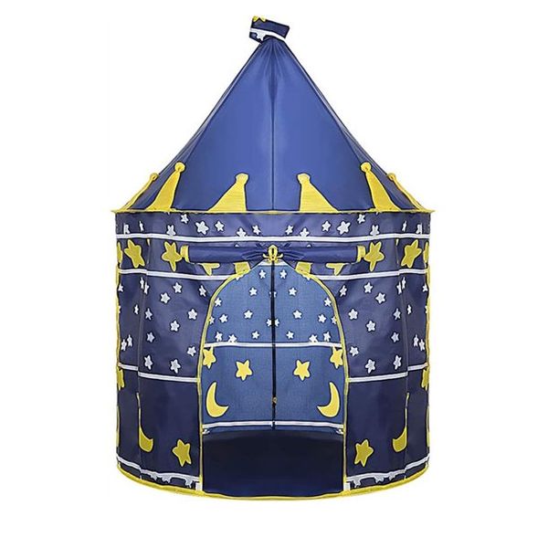 BrIQs - Kids Blue Castle Tent for Boys