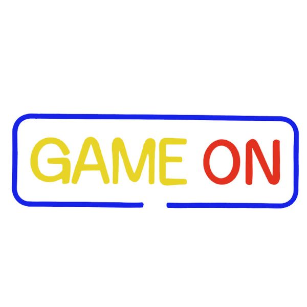 Gaming Neon Sign, Game On Neon Sign for Game Room Decor