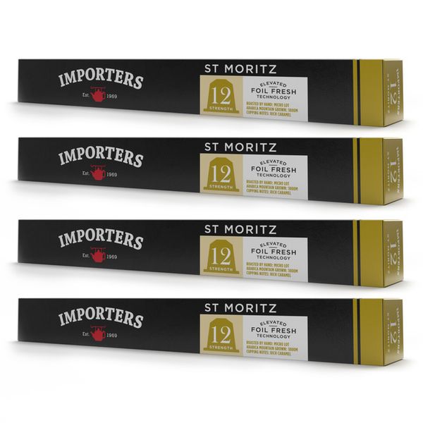 Importers St Moritz Nespresso Compatible Coffee Capsules - 40
