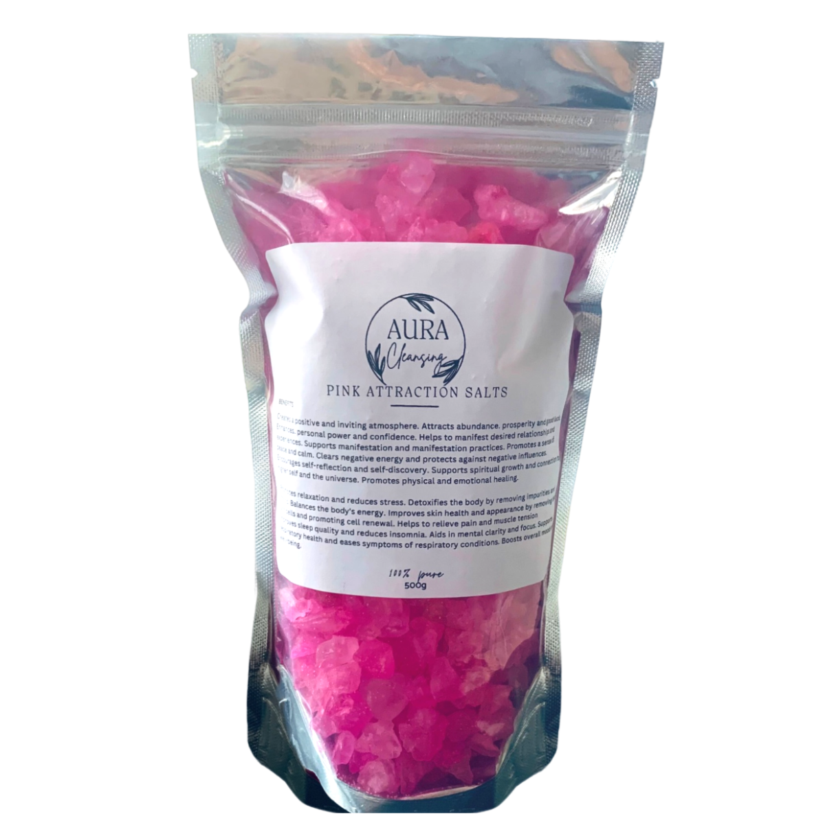 Aura Cleansing - Pink Attraction Bath Salts - 500g | Shop Today. Get it ...