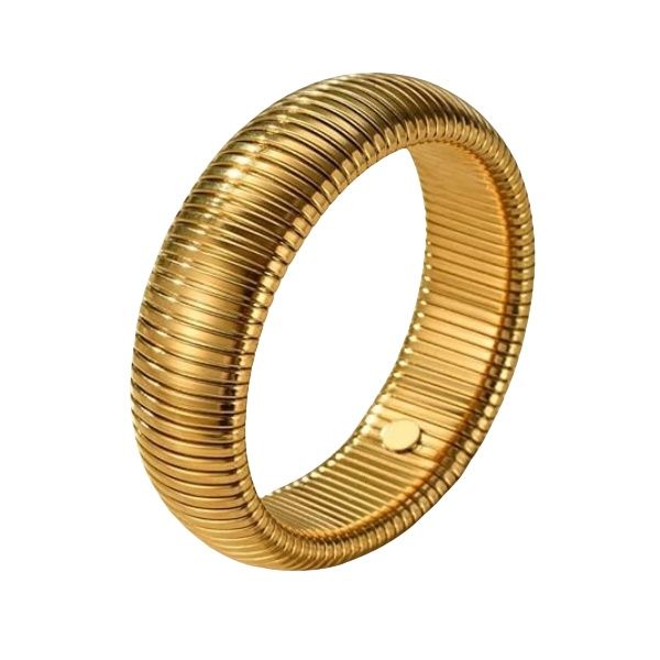 20mm Gold Plated Spring Clasp Bracelets