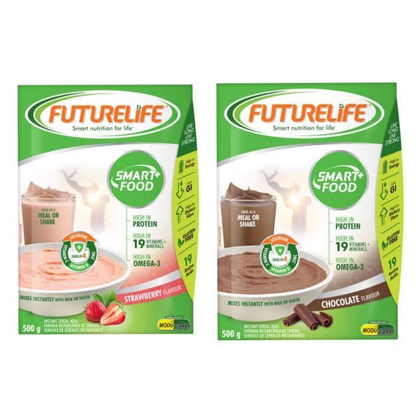FutureLife Smart Food Cereal - Chocolate, Strawberry Flavour - Pack of 2