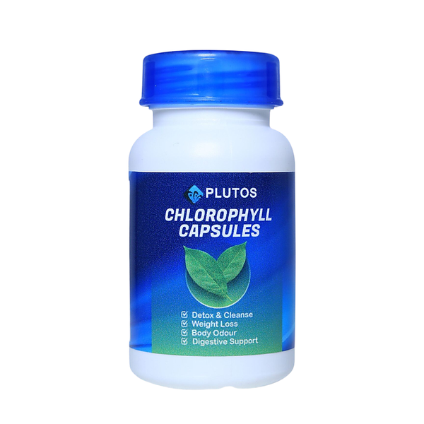 Plutos Chlorophyll Capsules -Detox and Cleanse,Weight Loss ,Body Odour