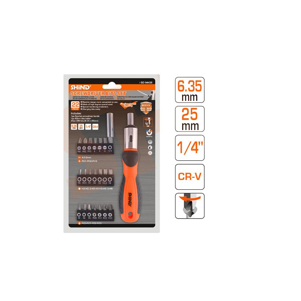 Shind Screwdriver Bits Set 22 Piece Shop Today. Get it Tomorrow