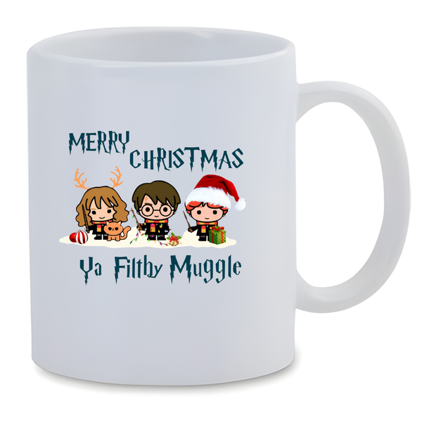 White Ceramic Mug 350ml - Merry Christmas Harry Potter Mug