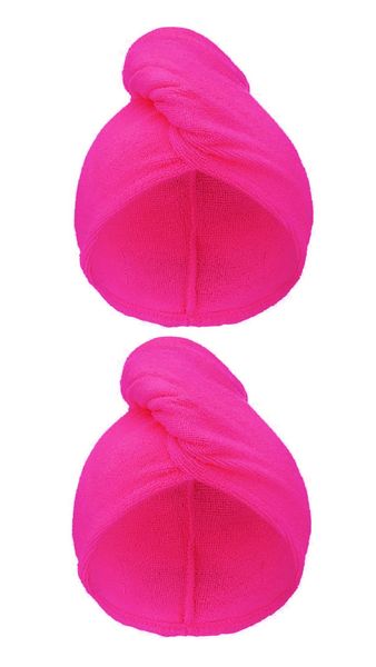 VickyD Terry Microfibre 2 Pack Hair Wrap TowelSet Microfiber Grey