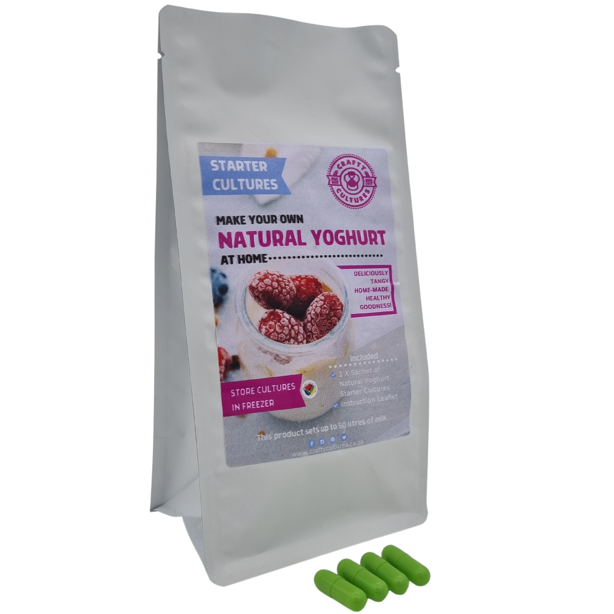 Crafty Cultures' Natural Yoghurt Starter Culture Shop Today. Get it