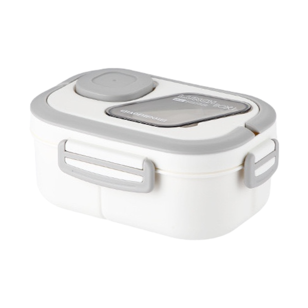 1.2L Multi-grid Bento BPA Free Lunch Box with Cutlery &amp; Sauce Conatiner