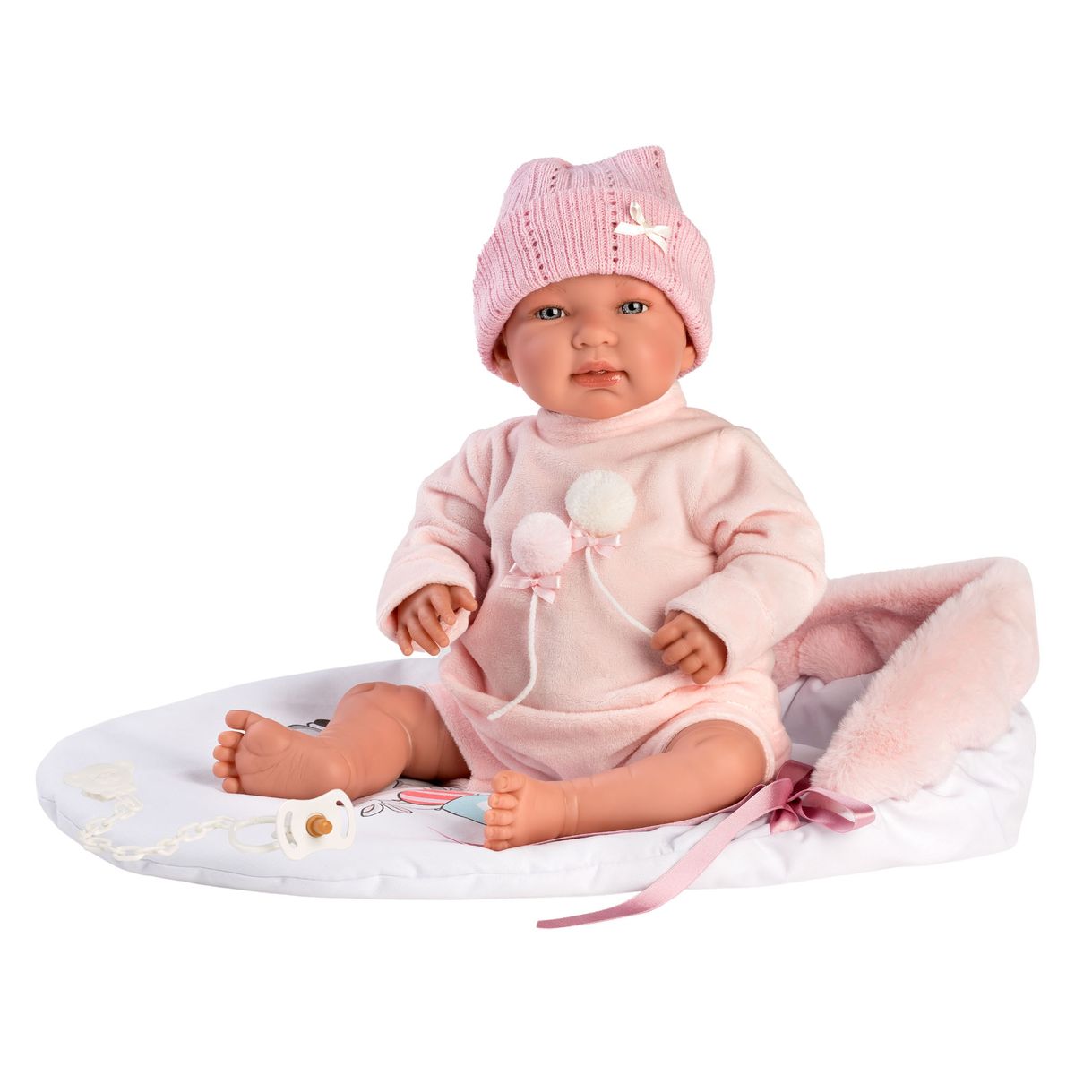 Llorens Tina Newborn Girl Doll with Crying Mechanism & Clothing 44cm