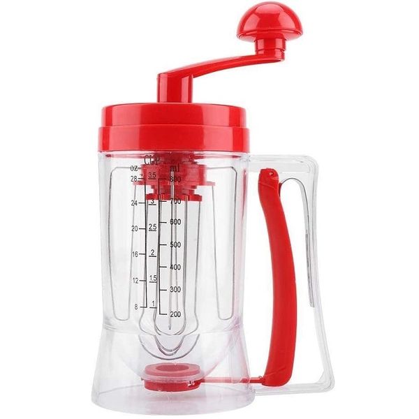 Hand-held Manual Pancake Cupcake Batter Mixer Dispenser