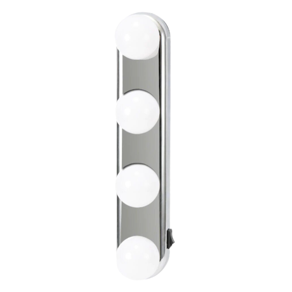 Portable 4 LED Studio Vanity Mirror Makeup Glow Light