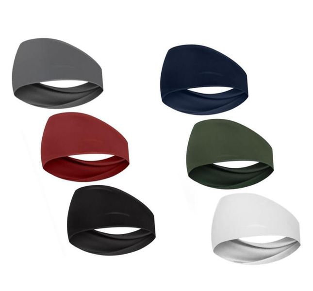 6 Pack Sports Headbands for Men Moisture Wicking Workout Headband