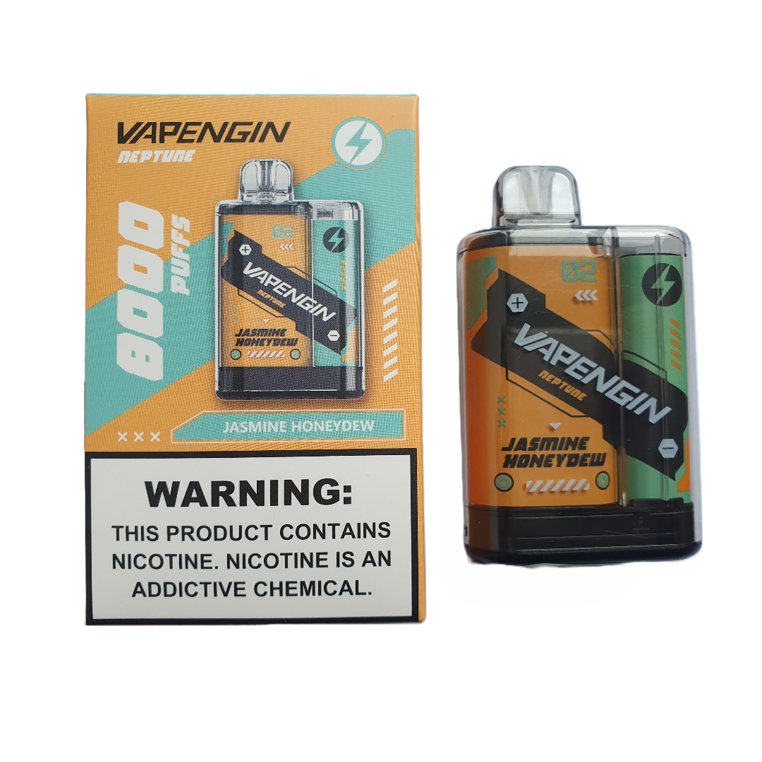 Vapengin Neptune 8000 Puff Disposable Vape Jasmine Honeydew Pack of