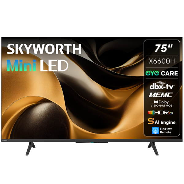 Skyworth 75" X6600H MiniLED Google Smart TV with Dolby Vision