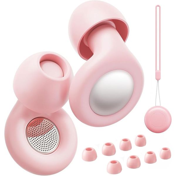 Reusable Silicone Ear Plugs for Sleeping Noise Reduction with 8 Tips